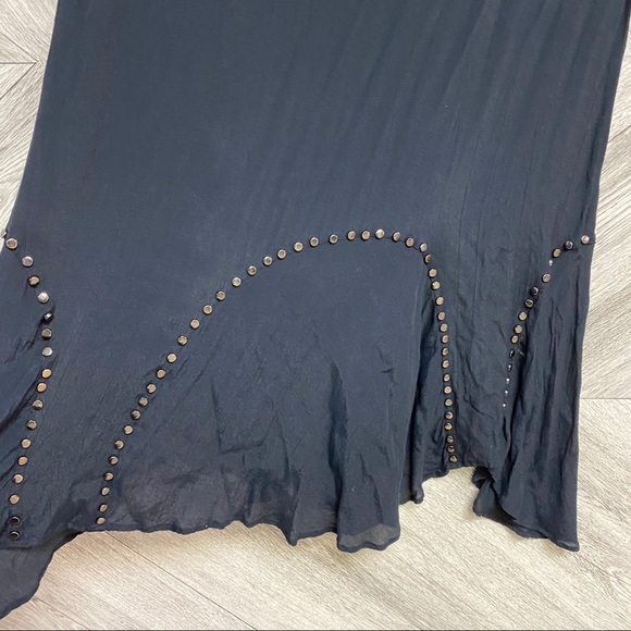 Zara Premium Denim Collection Black Studded Dress - Picture 6 of 7